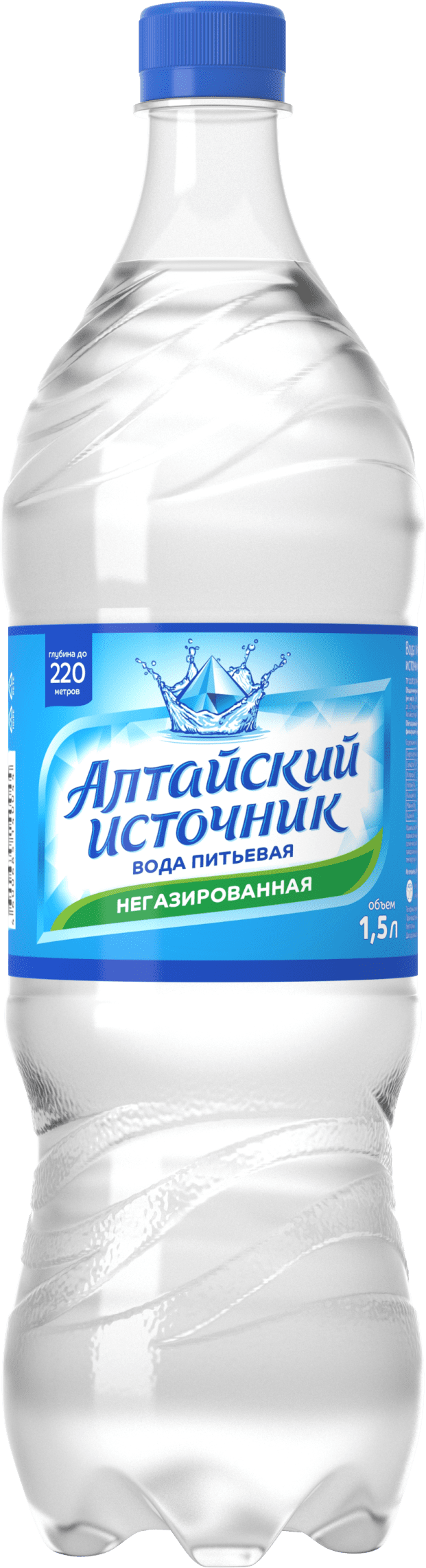 Вода питьевая «Алтайский источник» негазированная 1,5 л (ПЭТ-бутылка)